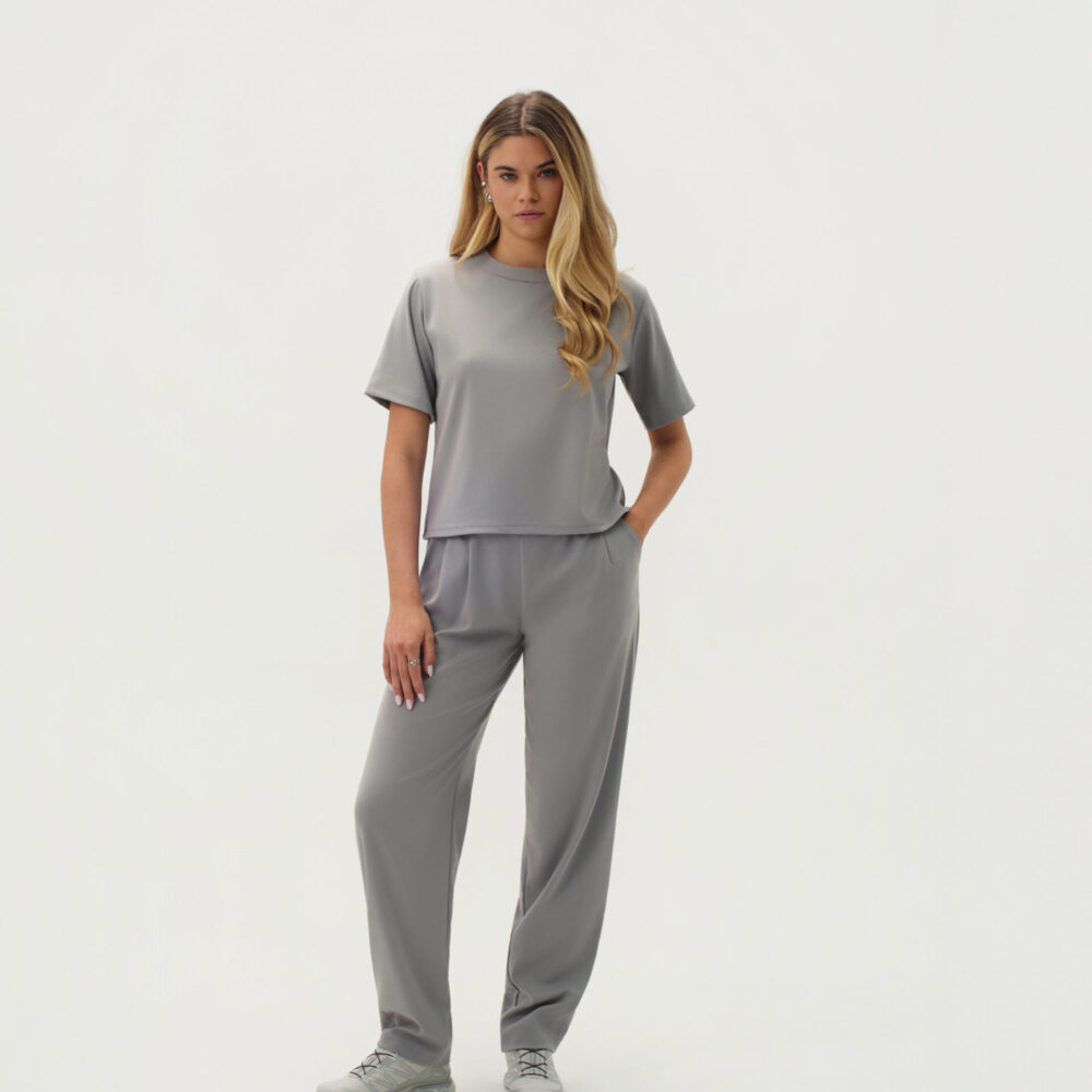 momo spodnie dove grey